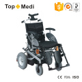 Silla de ruedas reclinable de acero accionada por equipos médicos de tipo europeo con lámpara